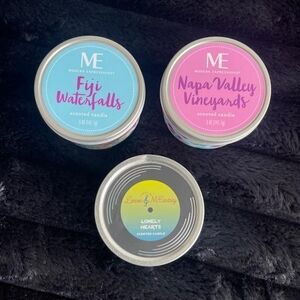 Expressions Scented Candle Trio - Aqua, Magenta, Black